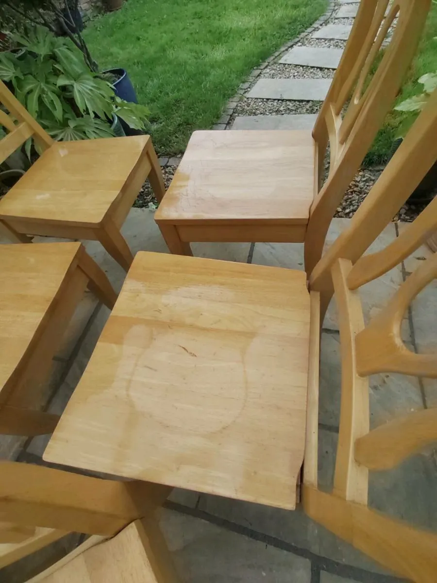 6 kitchen dining chairs - Image 3