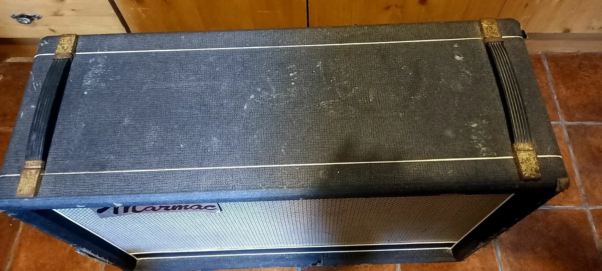 Vintage 1970's Marmac 2x12 guitar speaker cabinet - Image 4
