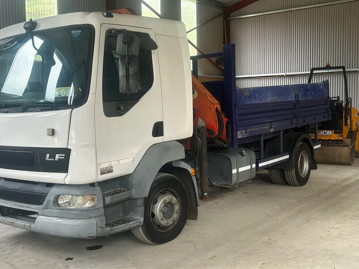 Daf 55/180 13tonne tipper crane - Image 1