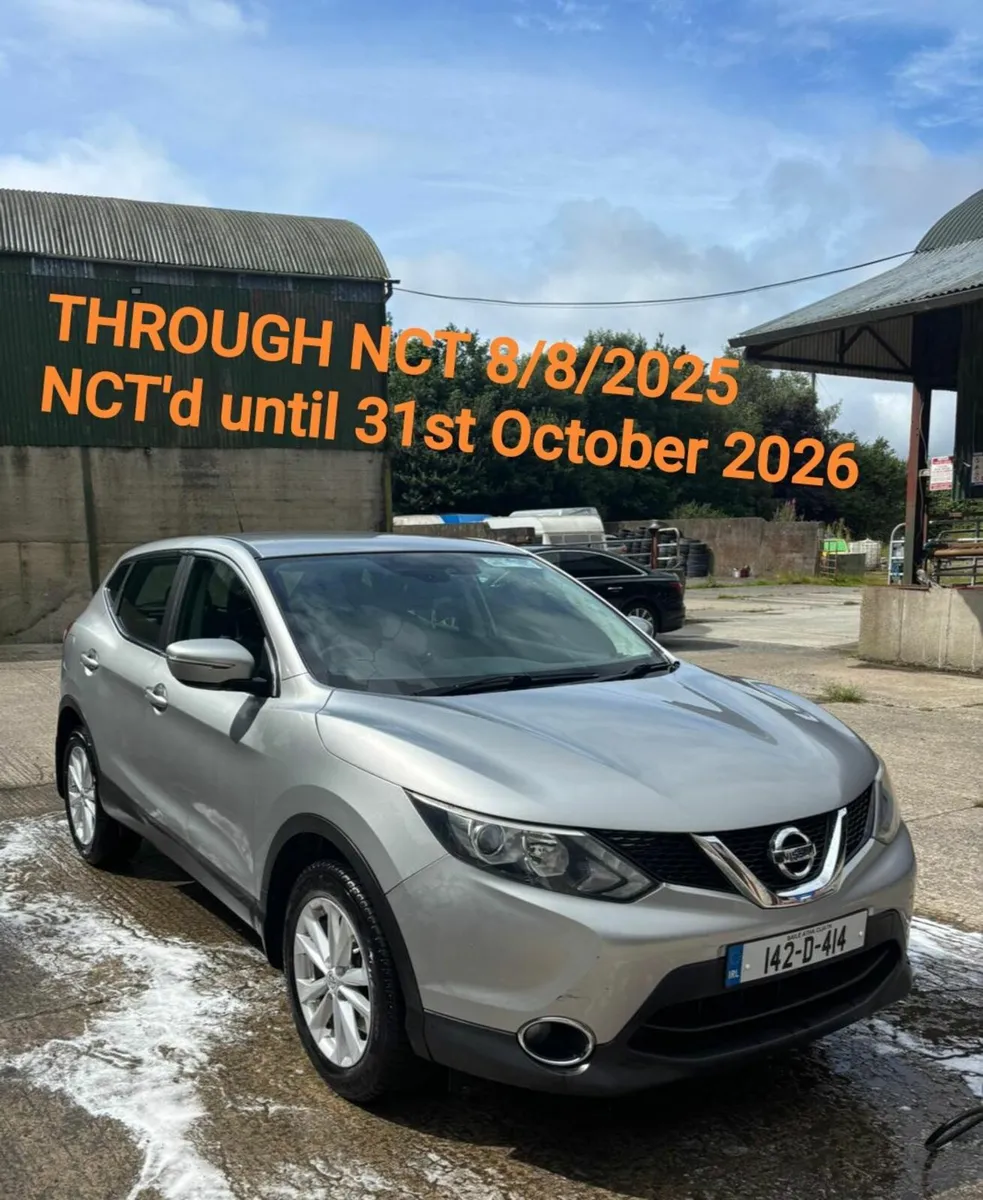 2014 Nissan Qashqai SV – New NCT 10/26 - Image 1
