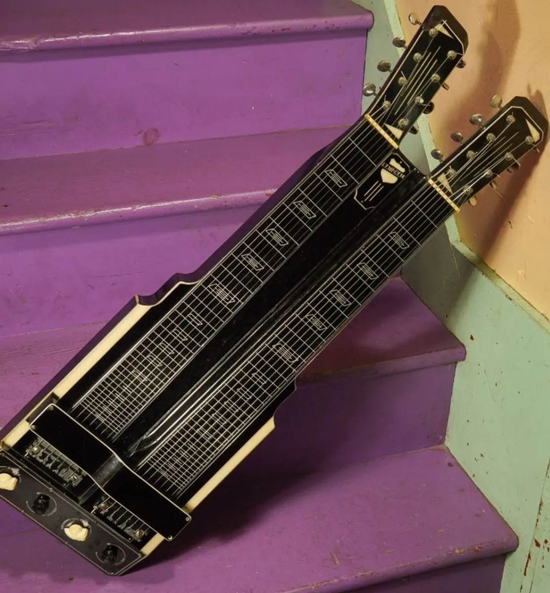National Double-neck Electric Lap Steel Guitar. - Image 2