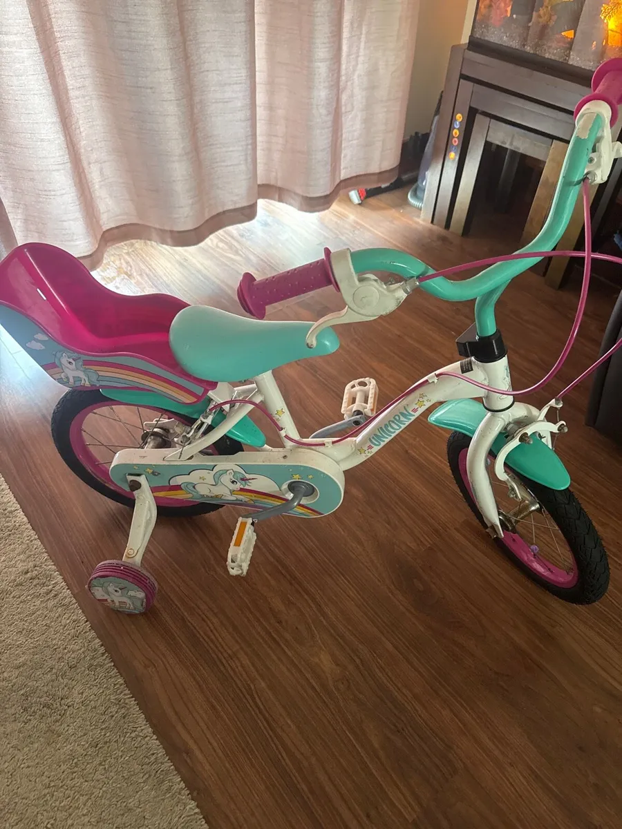 Baby bike with support