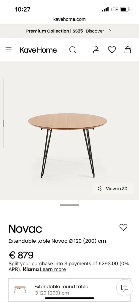 Kave Home - Hairpin Leg Dining Table - Image 1
