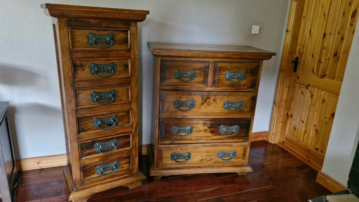 Solid Brazilian Pine Chests of Drawers - Image 1