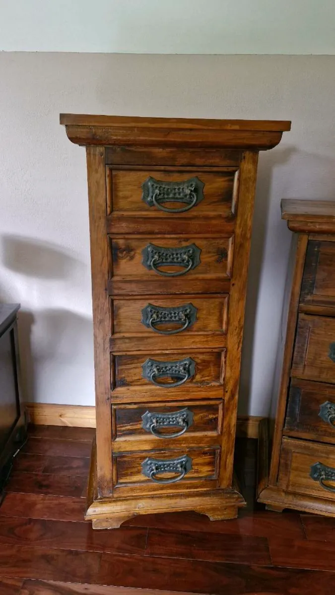 Solid Brazilian Pine Chests of Drawers - Image 2