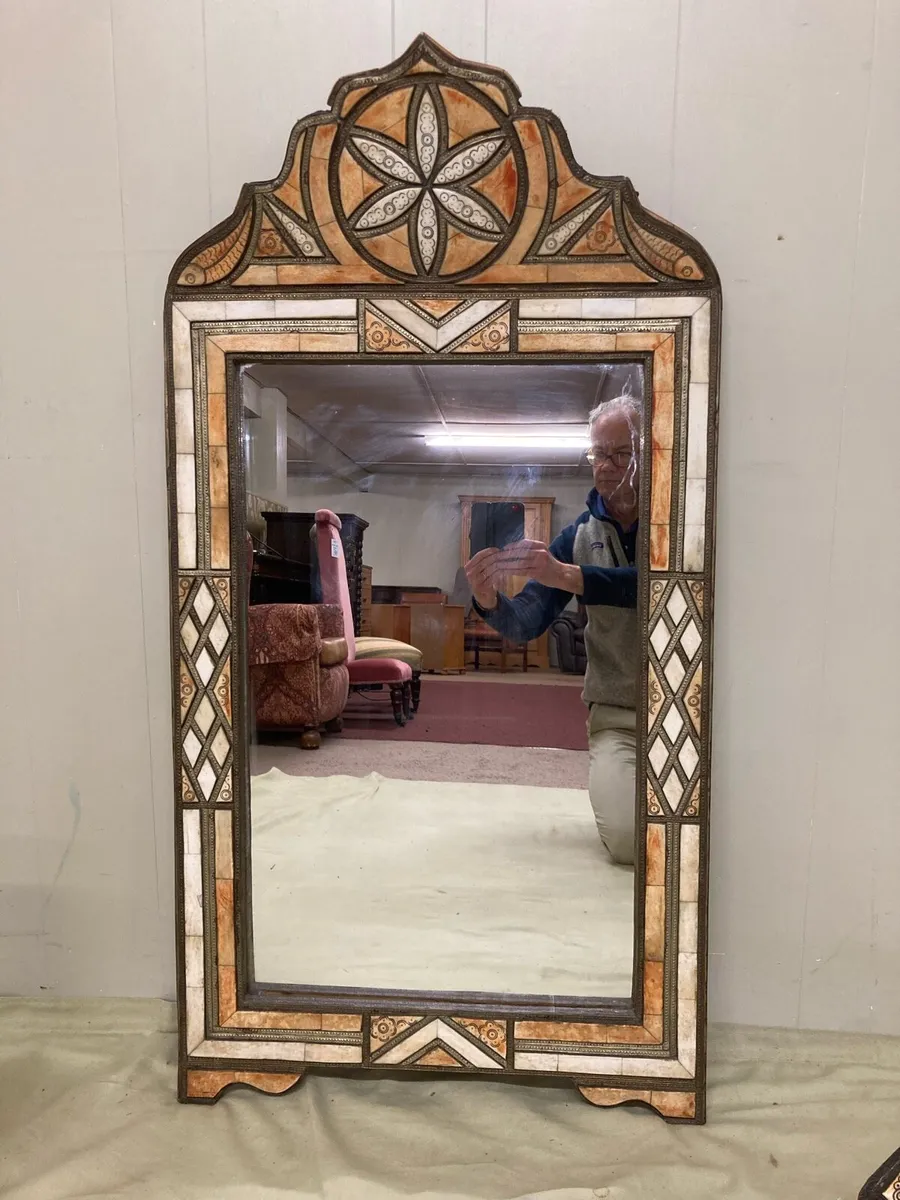Moroccan Mirror, Jewellery Box & Vase Set - Image 2