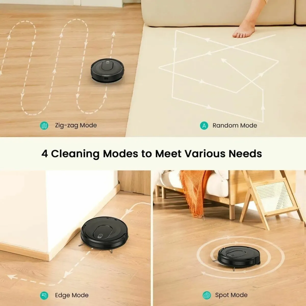 Robot Vacuum Cleaner with Mop Strong Suction Robot - Image 3