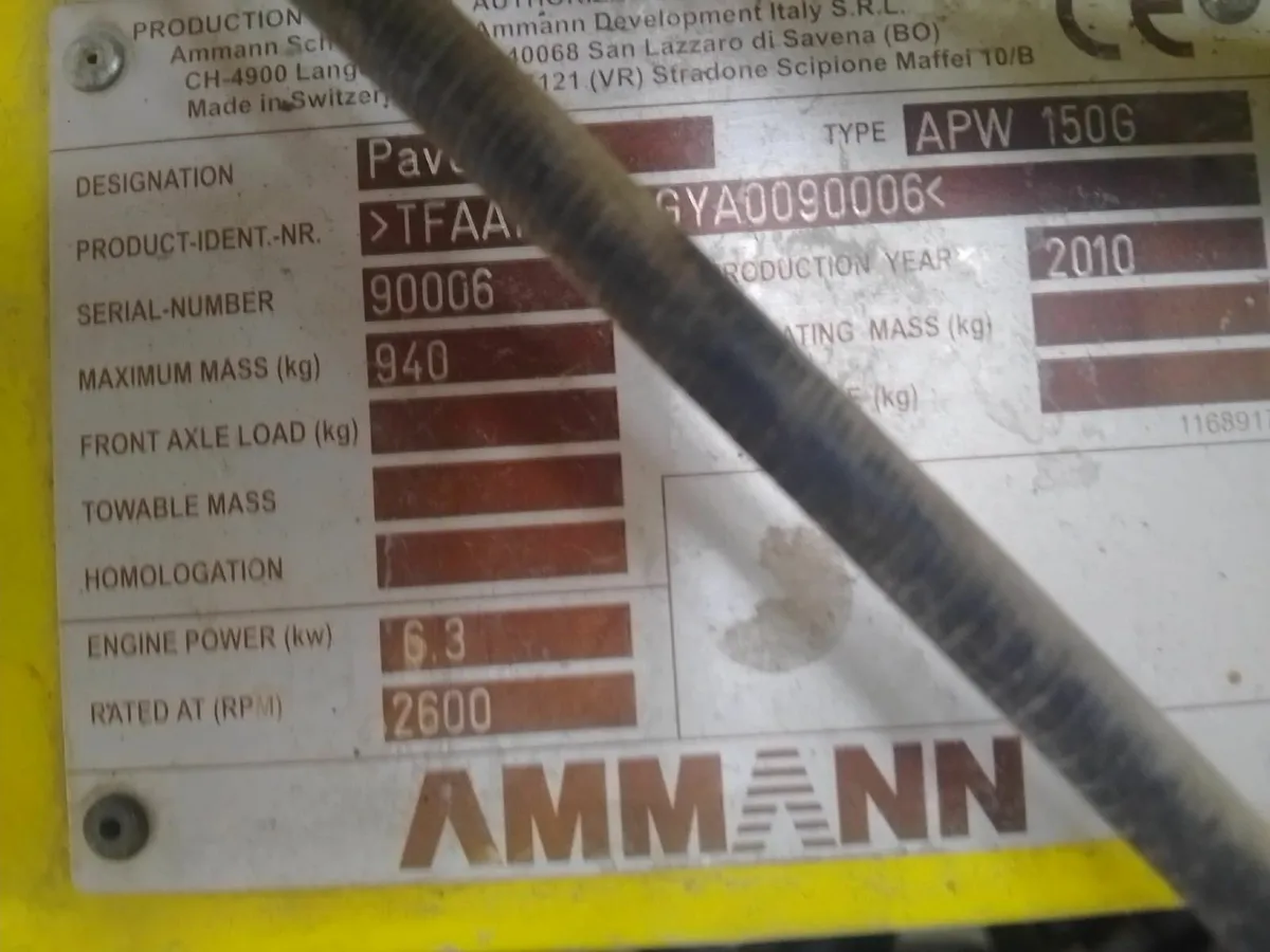 AMMANN mini Paver 2010 - Image 2