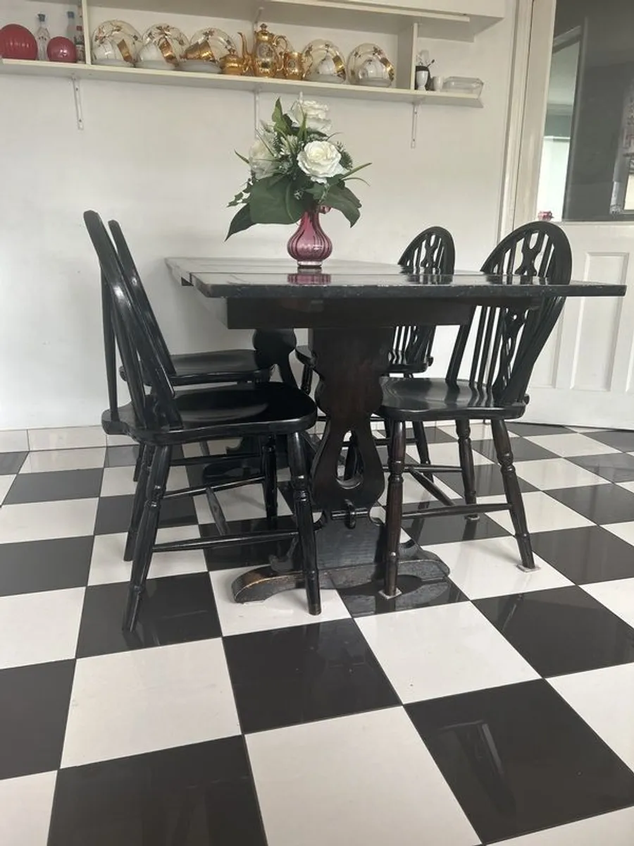 Vintage draw leaf table - Image 3