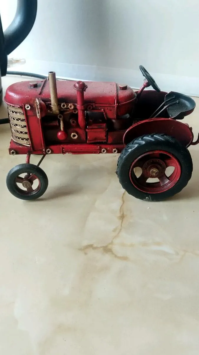 Vintage metal model tractor - Image 1