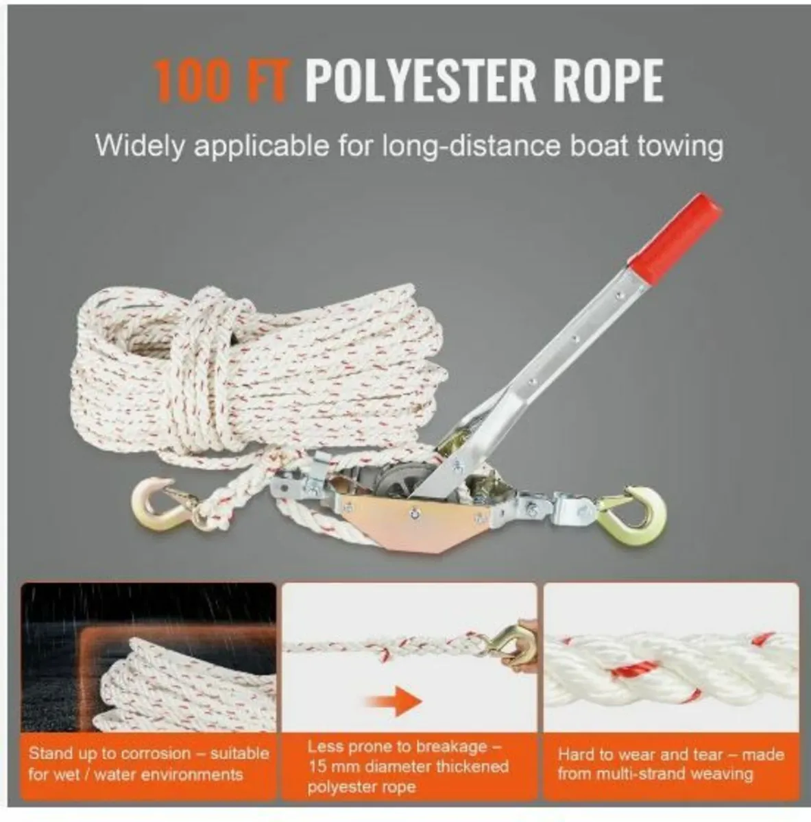 Rope Puller, 3/4 Ton (750 kg) Pulling Capacity - Image 3