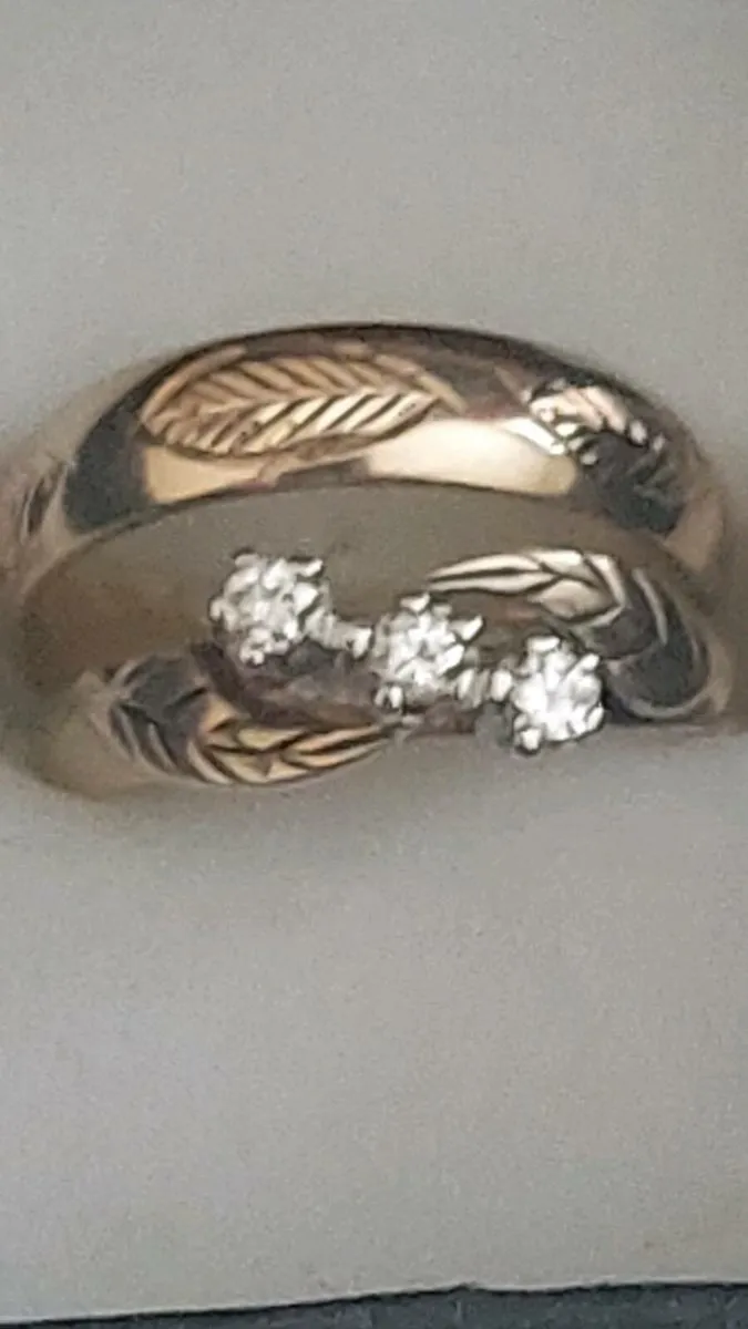 9ct gold wedding set - Image 2