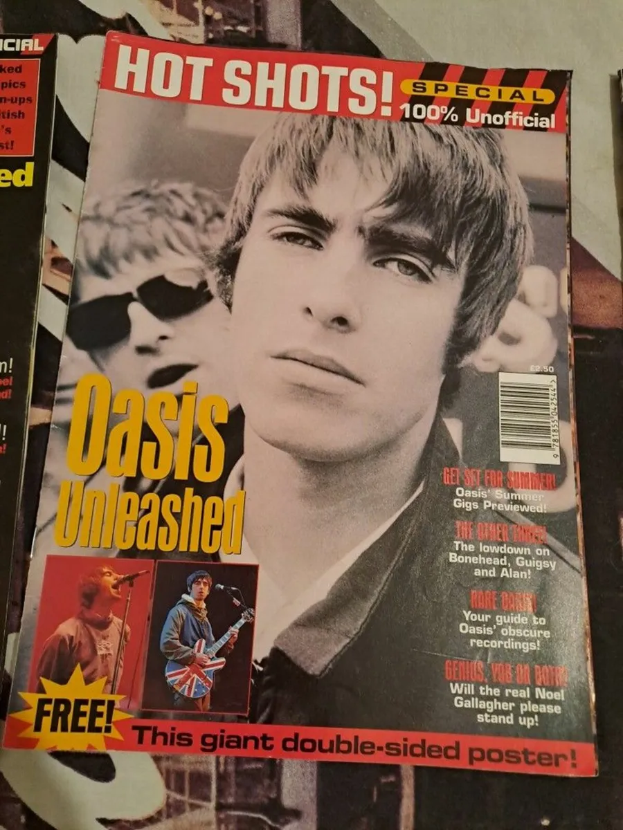 1990s Oasis band magazines mint rare - Image 3