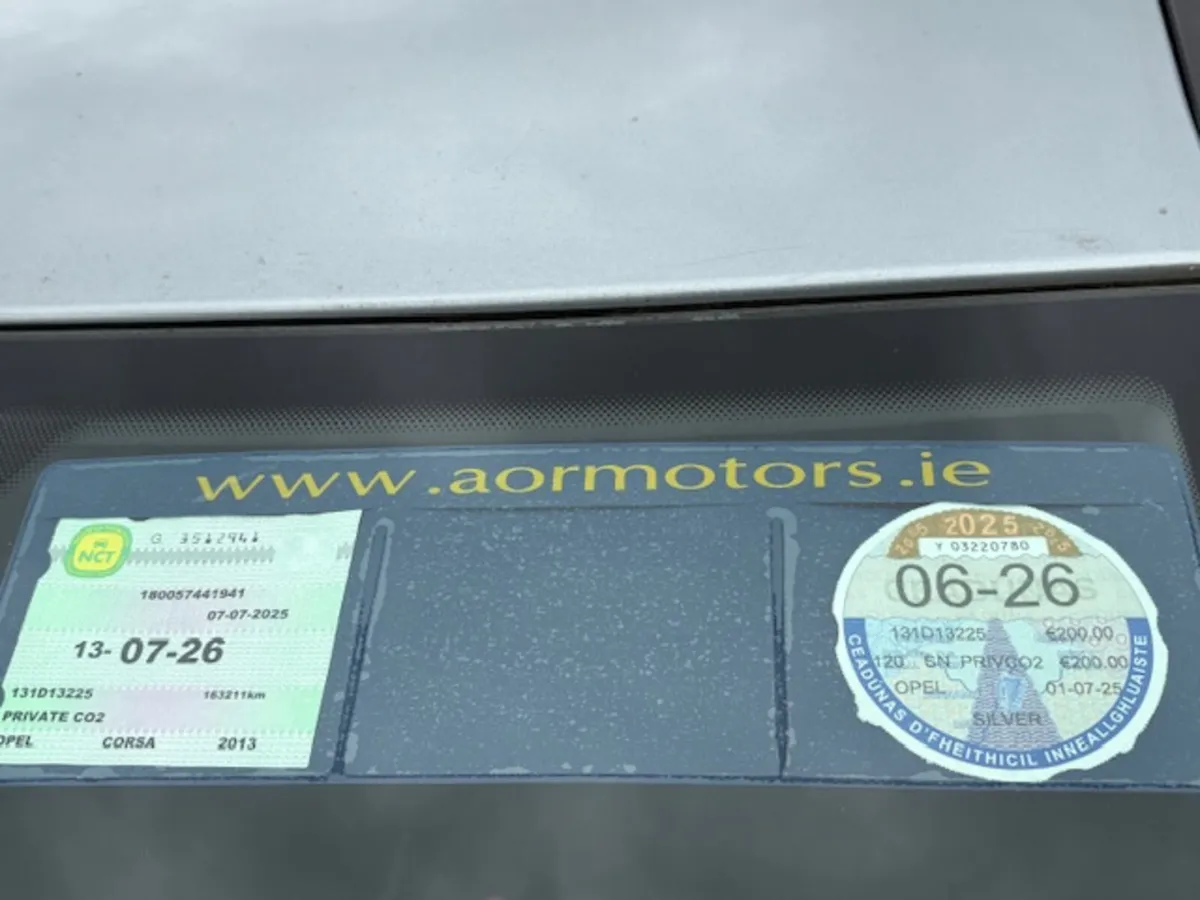Opel Corsa 2013 1.0 Irish NCT JULY 2026 - Image 3