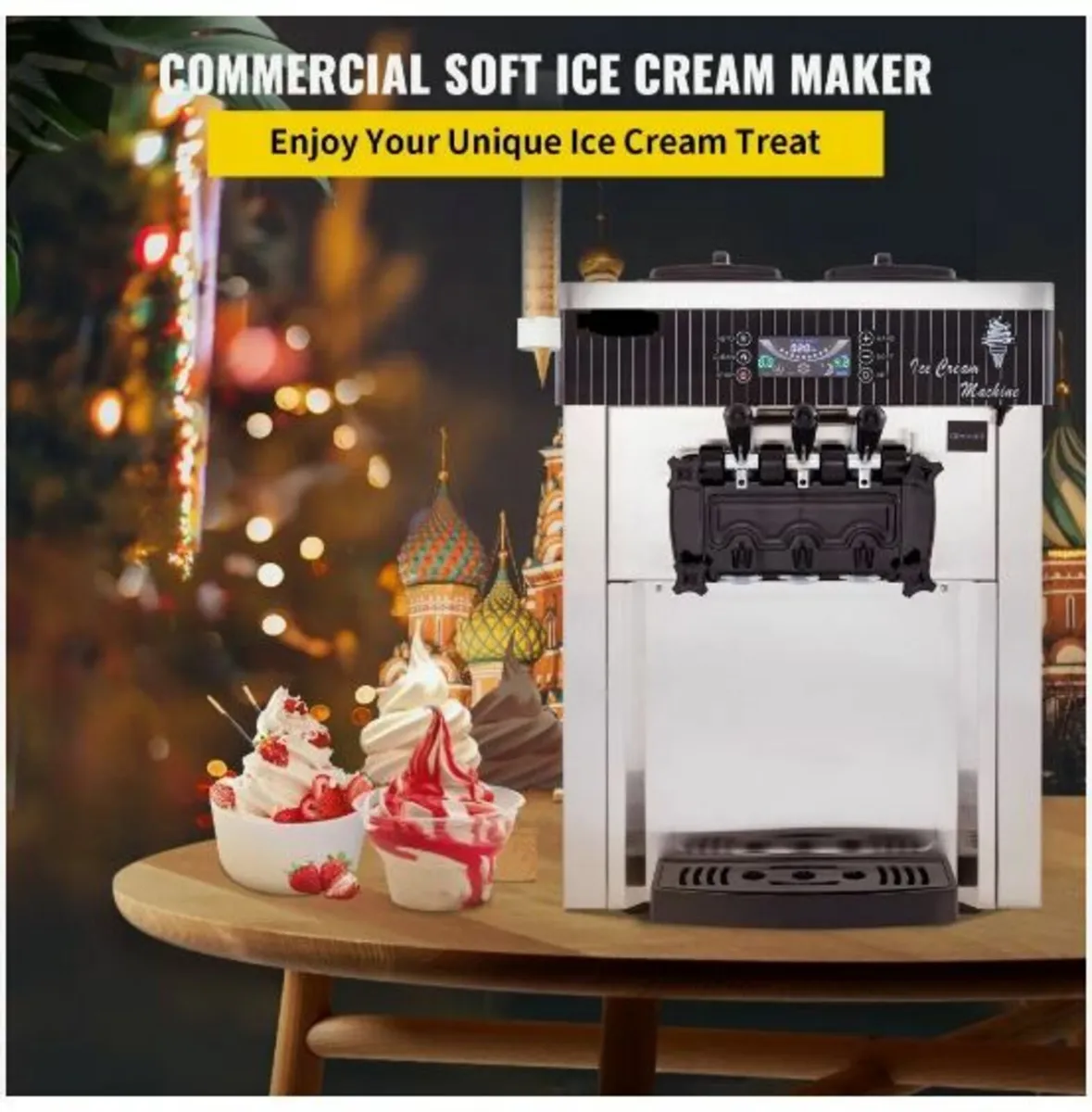 Soft Ice Cream Machine 2200W Commercial - Image 2