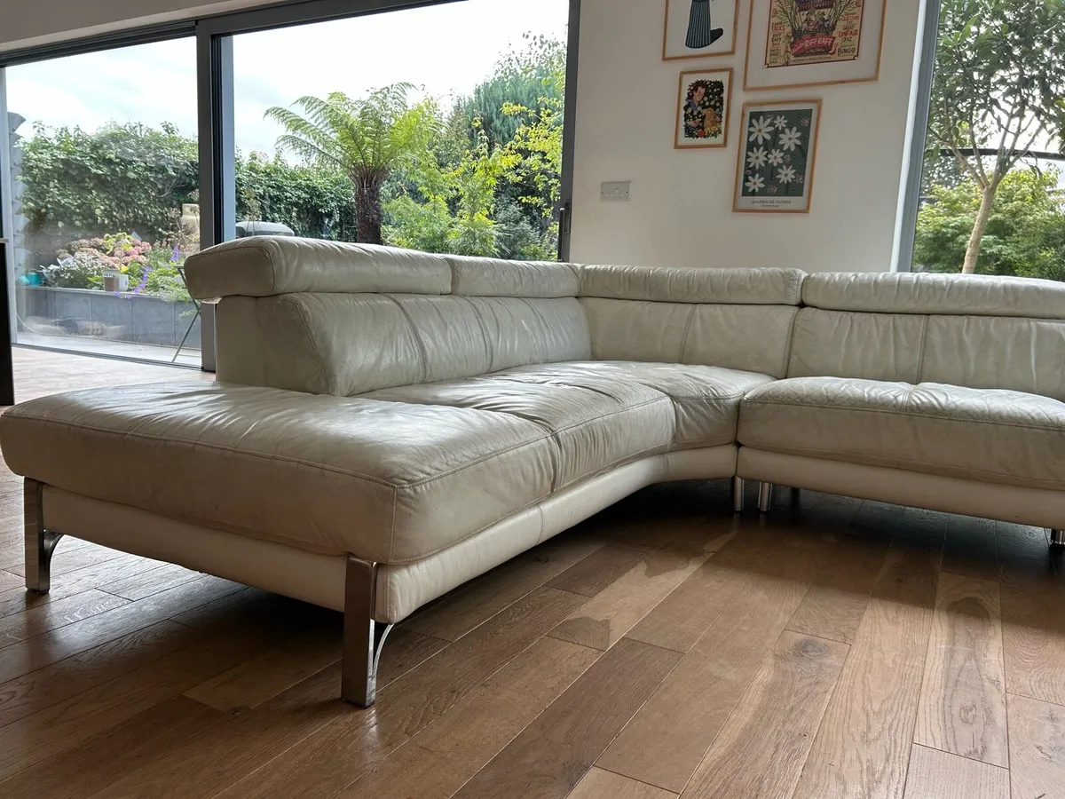 Leather corner sofa DFS - Image 2