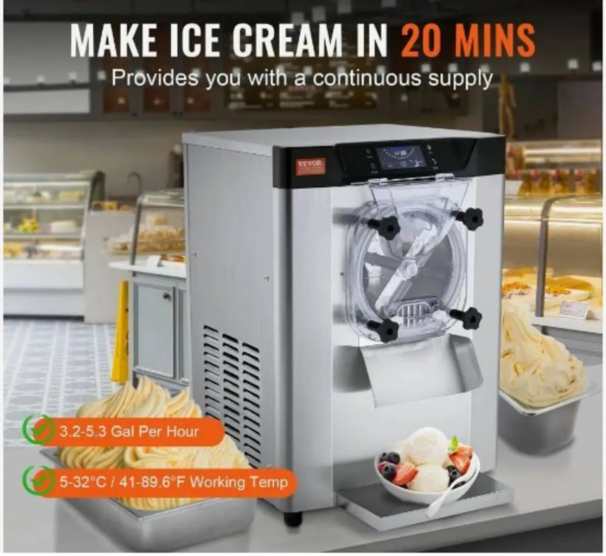 Commercial Hard Serve Ice Cream Machine - Image 2