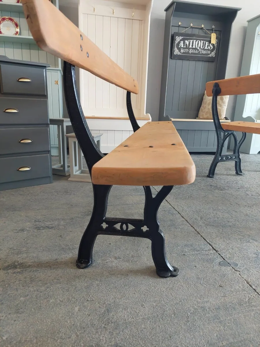 1940s, 50s jp corry railway, utility benches - Image 2