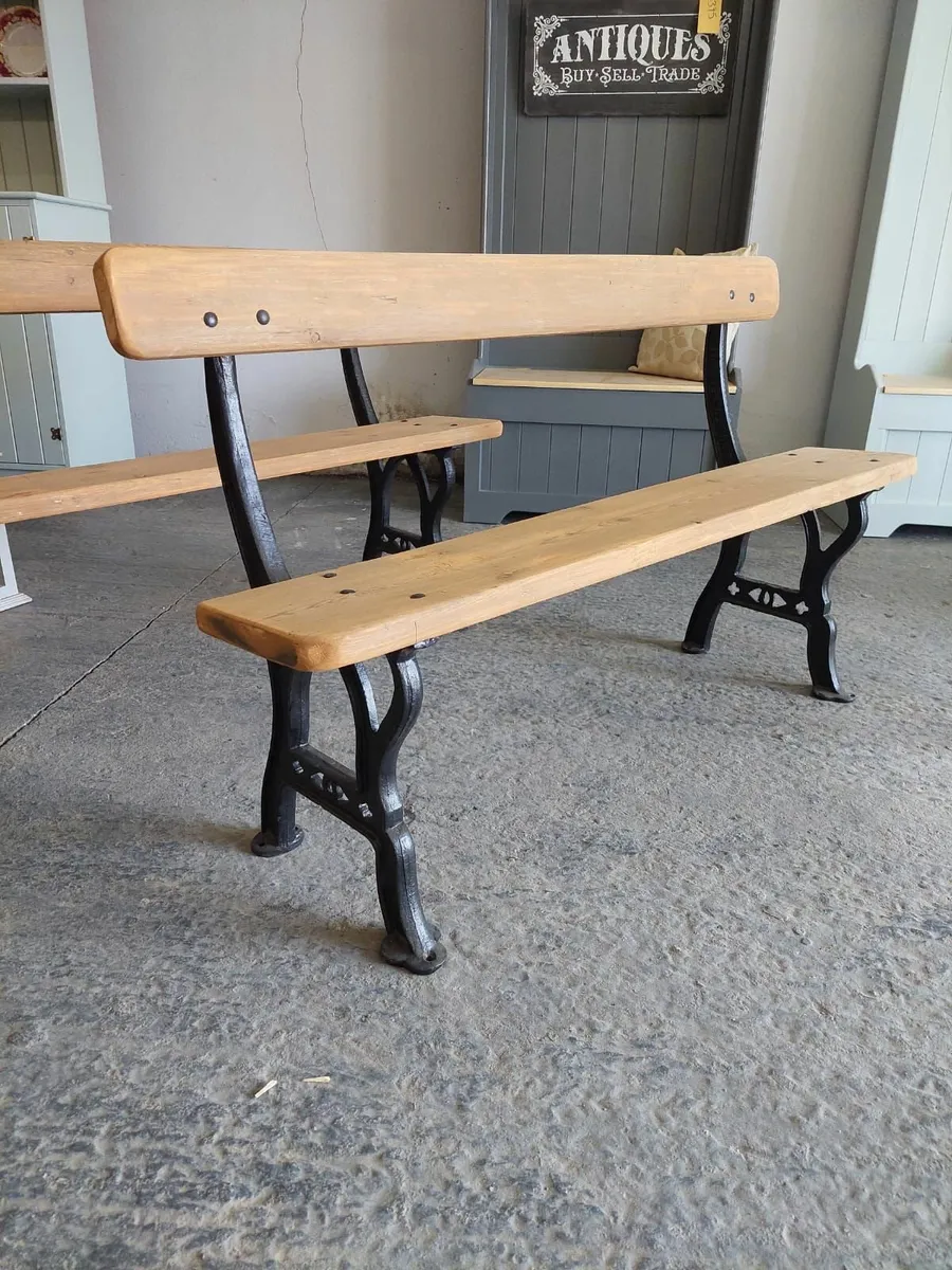 1940s, 50s jp corry railway, utility benches - Image 3
