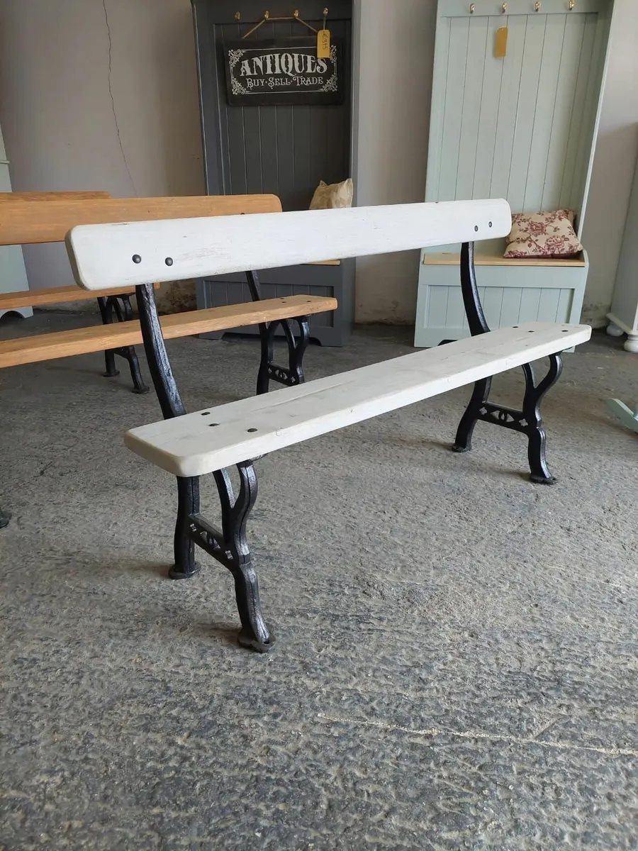 1940s, 50s jp corry railway, utility benches - Image 1