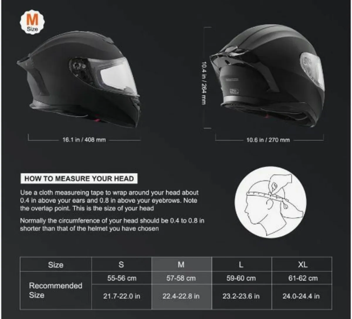 Full Face Motorcycle Helmet Motocross - Image 3