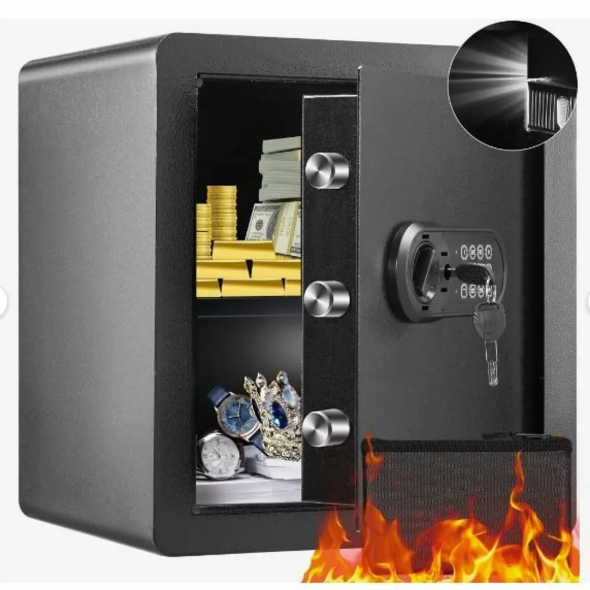 Safe, 51.0 L Home Safe, Steel Security - Image 1