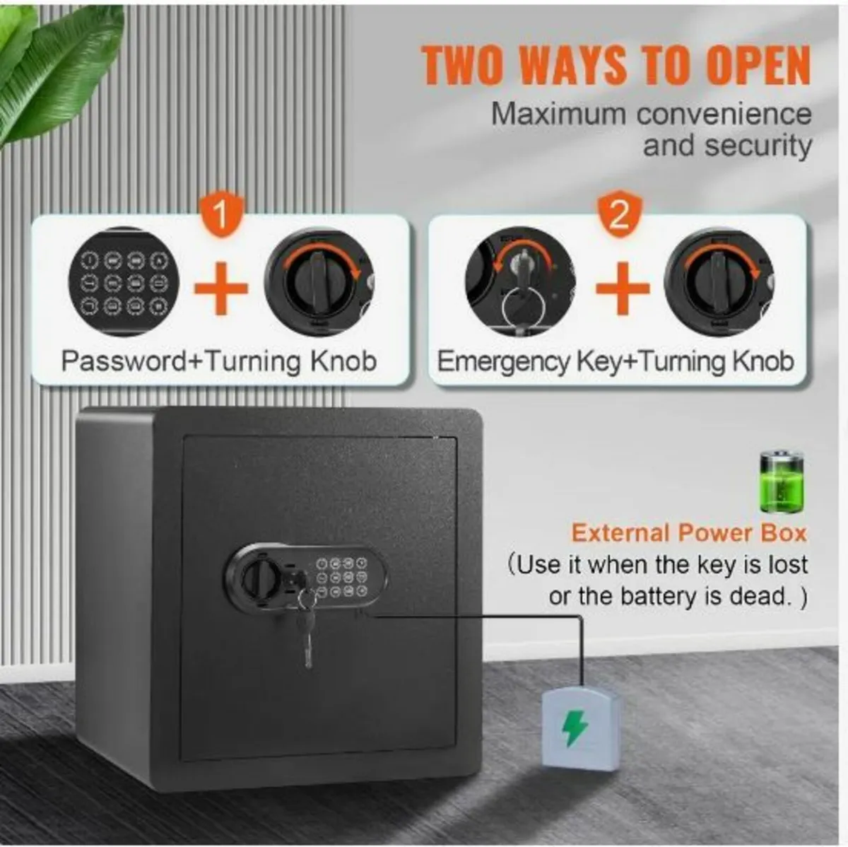 Safe, 51.0 L Home Safe, Steel Security - Image 3