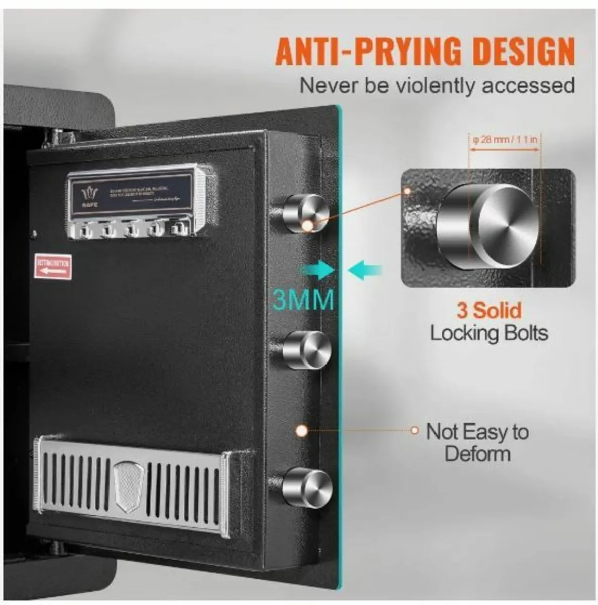 Safe, 51.0 L Home Safe, Steel Security - Image 4