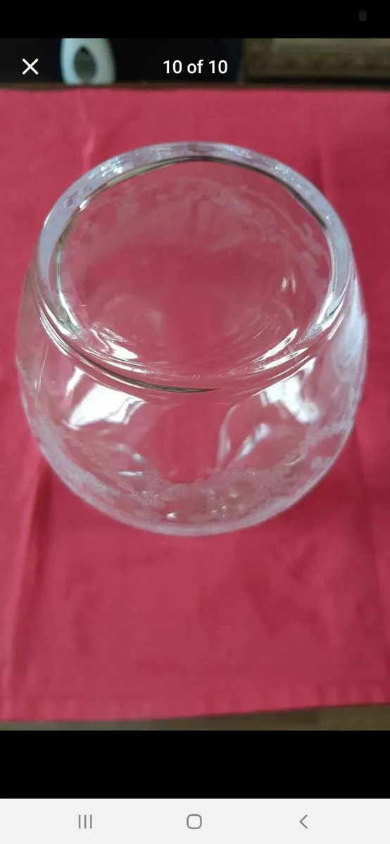 Glass embellished decanter possibly 20+ yrs old - Image 2