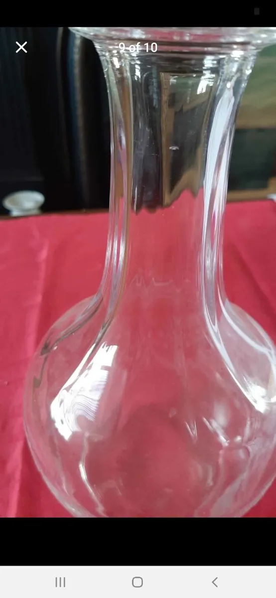 Glass embellished decanter possibly 20+ yrs old - Image 4