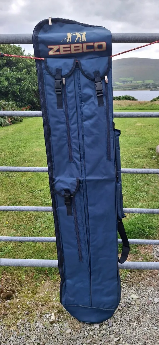 2x Zebco fishing rod bags - Image 1