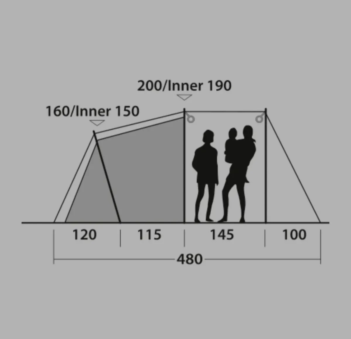 Outwell Springwood 5 Tent - Image 2