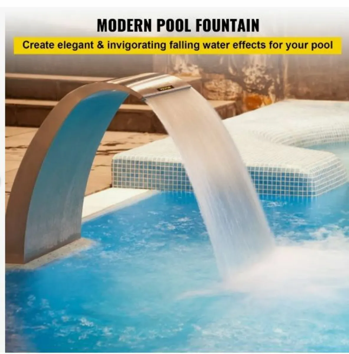 Pool Water Fountain Stainless Steel Pond - Image 2