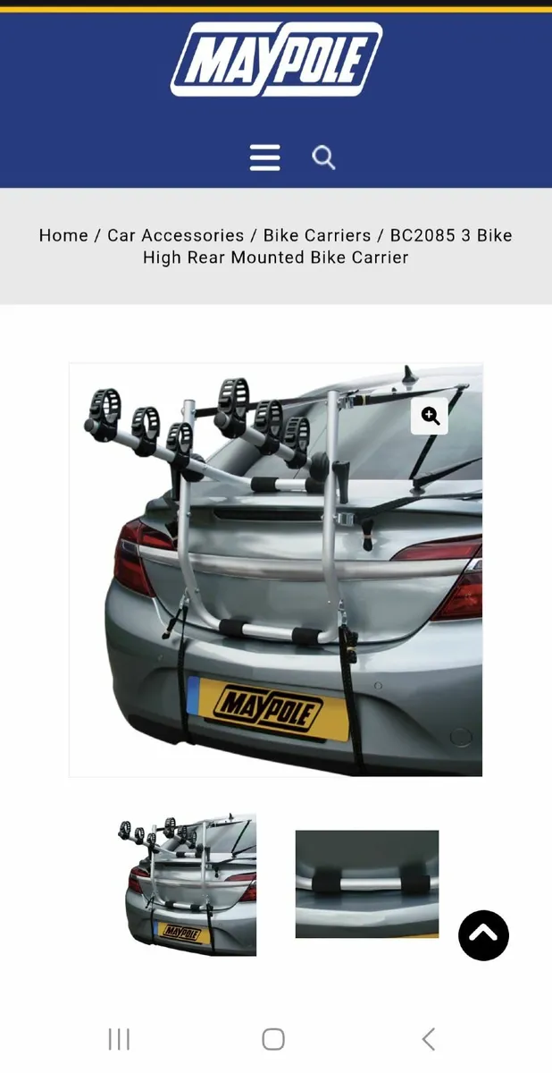 Maypole 3 Bike Carrier - New - Image 2