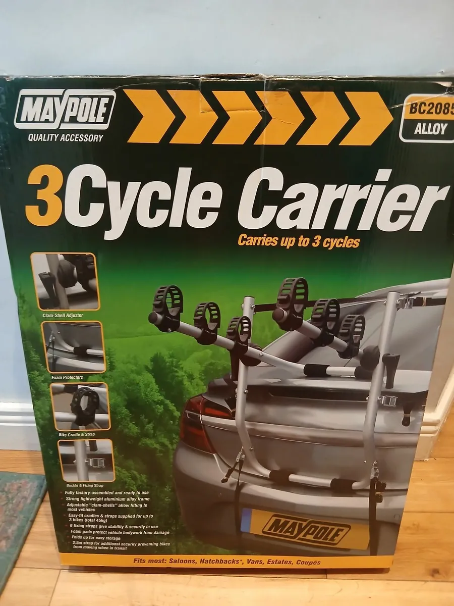 Maypole 3 Bike Carrier - New - Image 4
