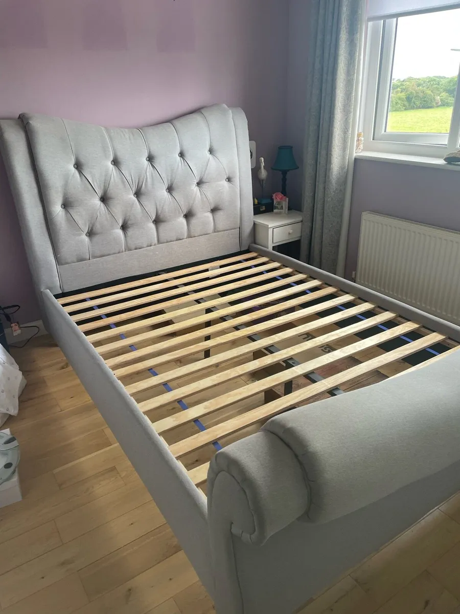 Sleigh Double bed frame - Image 3