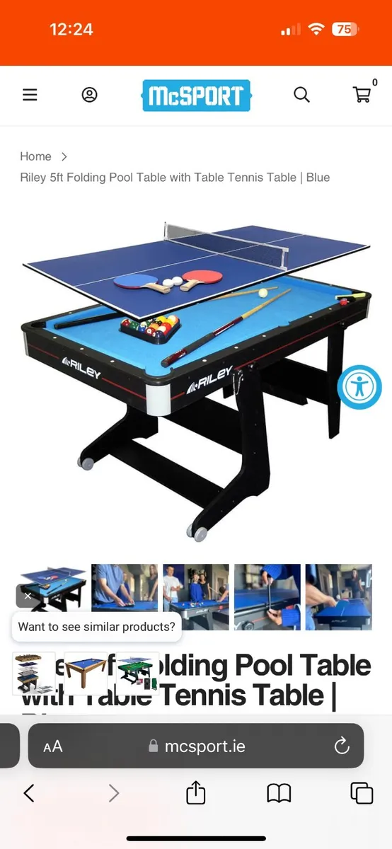 Folding Pool & Tennis Table - Image 2