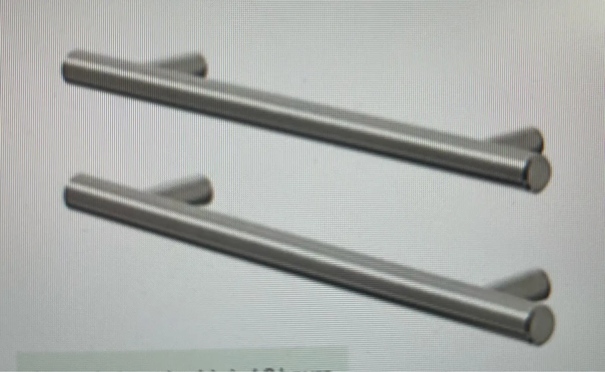 14 Nickel effect kitchen handles, still in box - Image 1