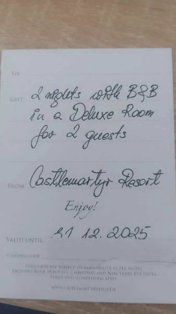 Hotel Voucher Castlemartyr Resort - Image 3