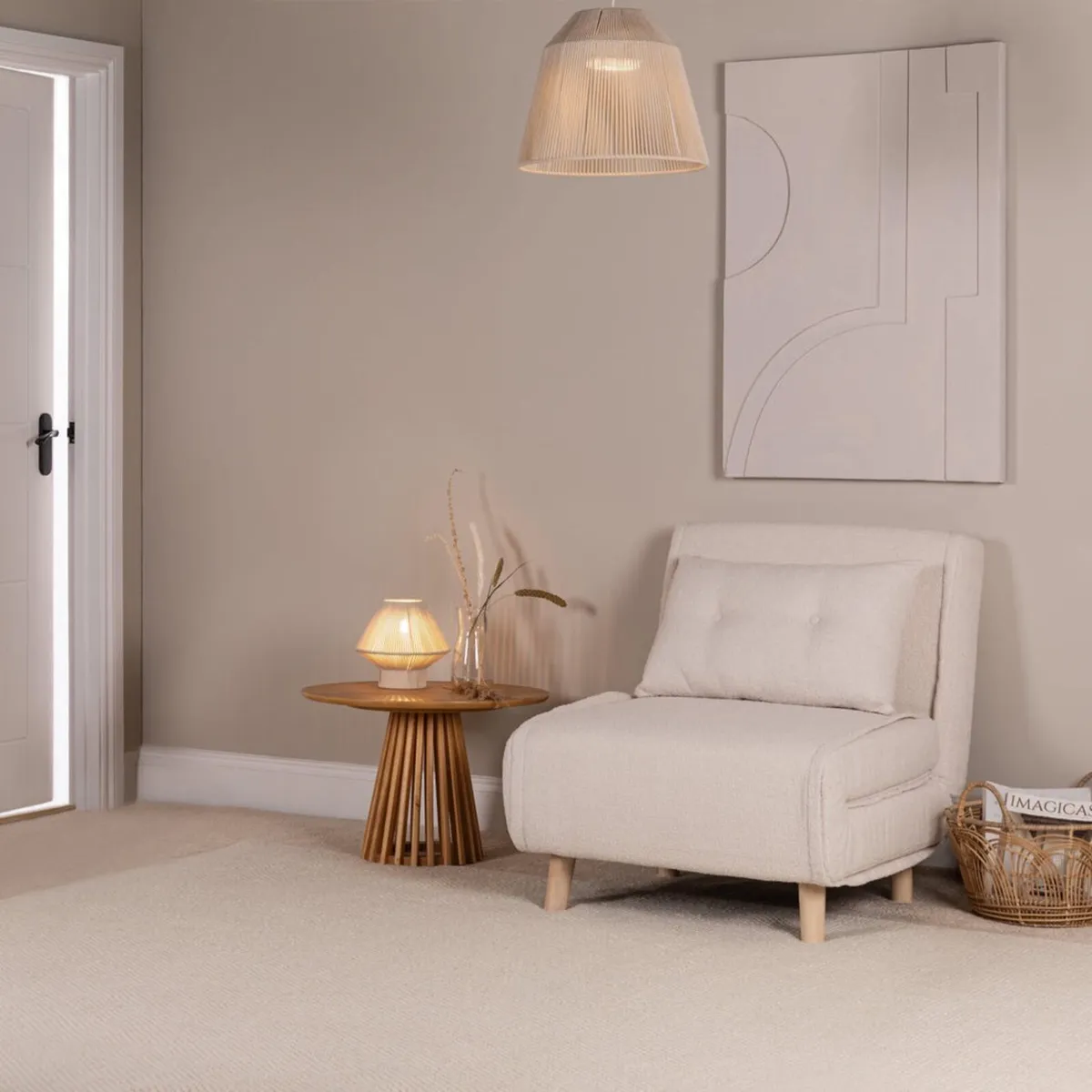 Single side bed - white teddy Laura James - Image 2