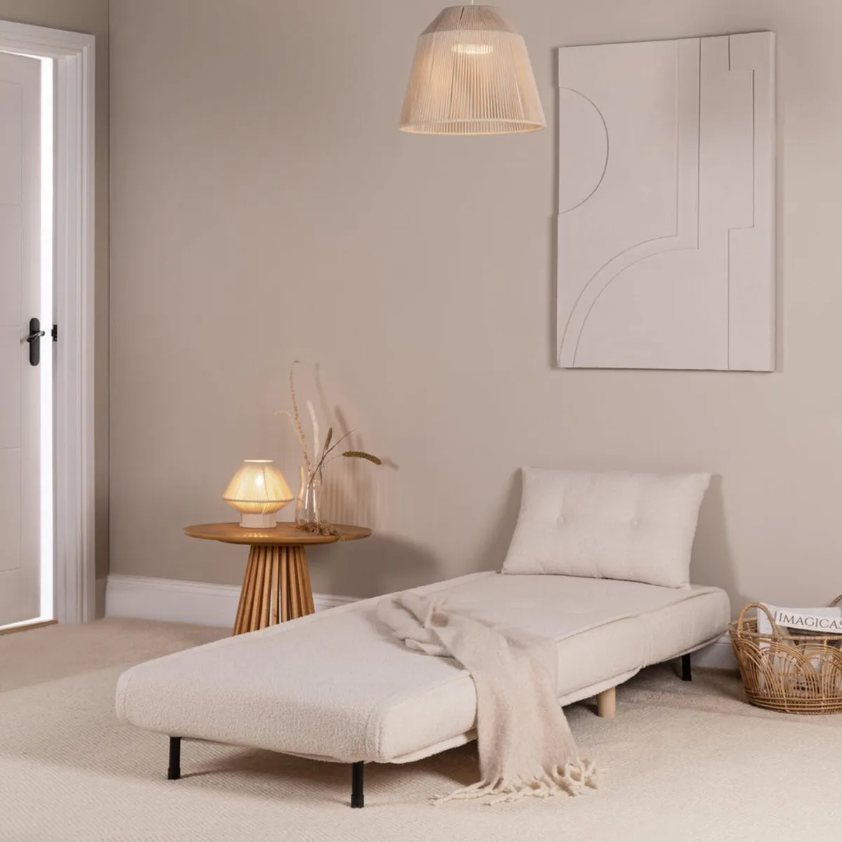 Single side bed - white teddy Laura James - Image 3