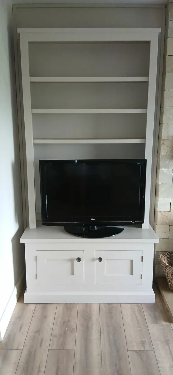 TV unit and book case with storage - Image 1