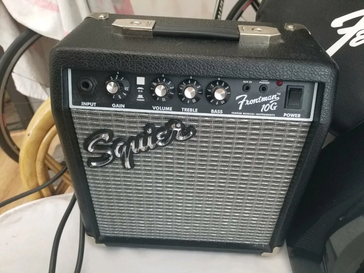 Squire by fender stratocaster electric guitar & - Image 4