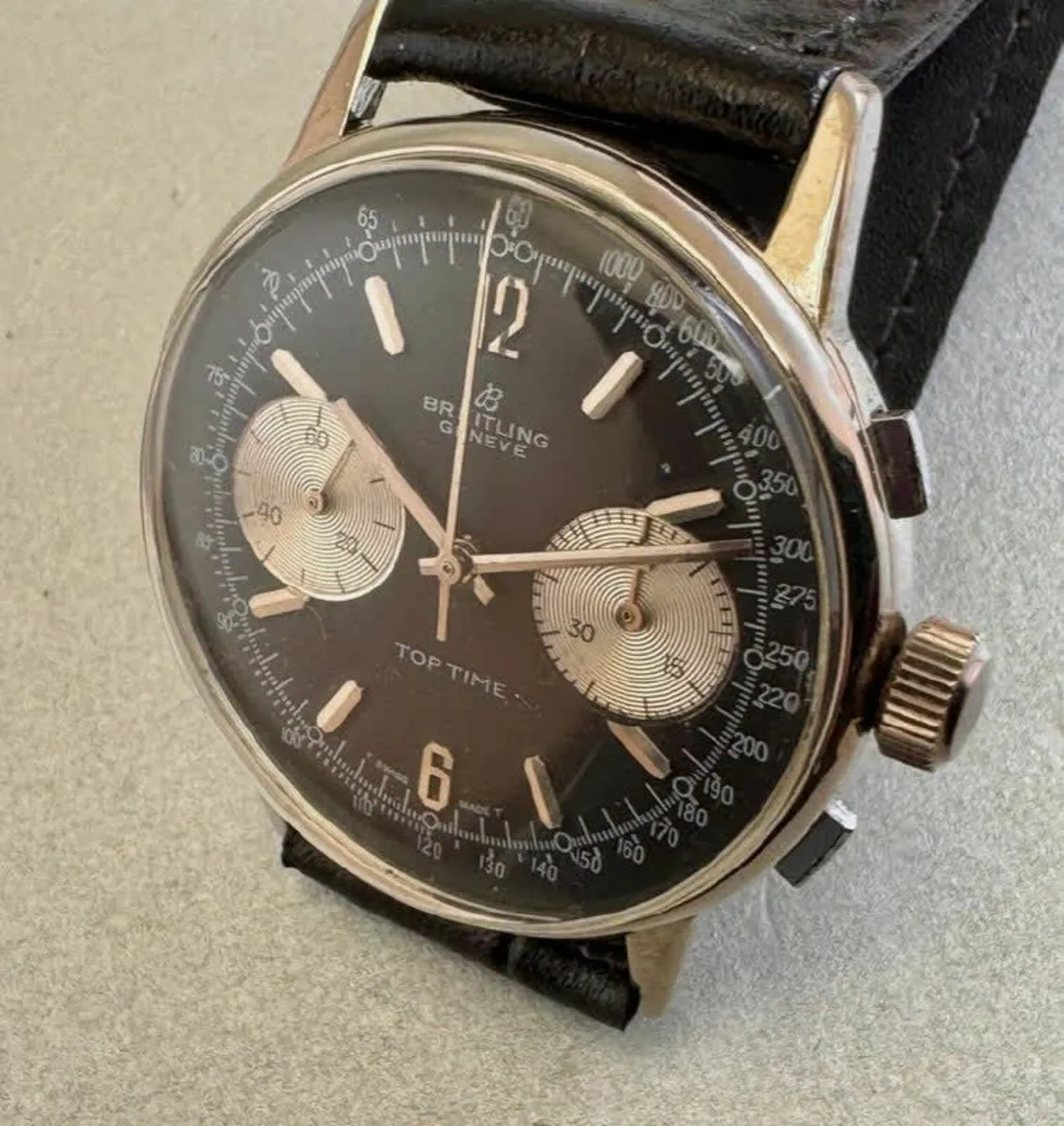 VINT Breitling Chronograph TOP TIME valjoux 7733 r - Image 2