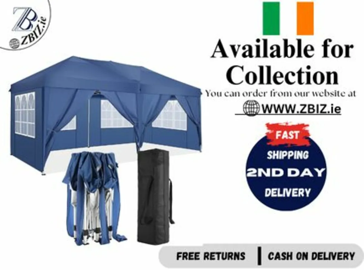 Gazebo Popup Garden Tent 3m x 6m folding tent - Image 1