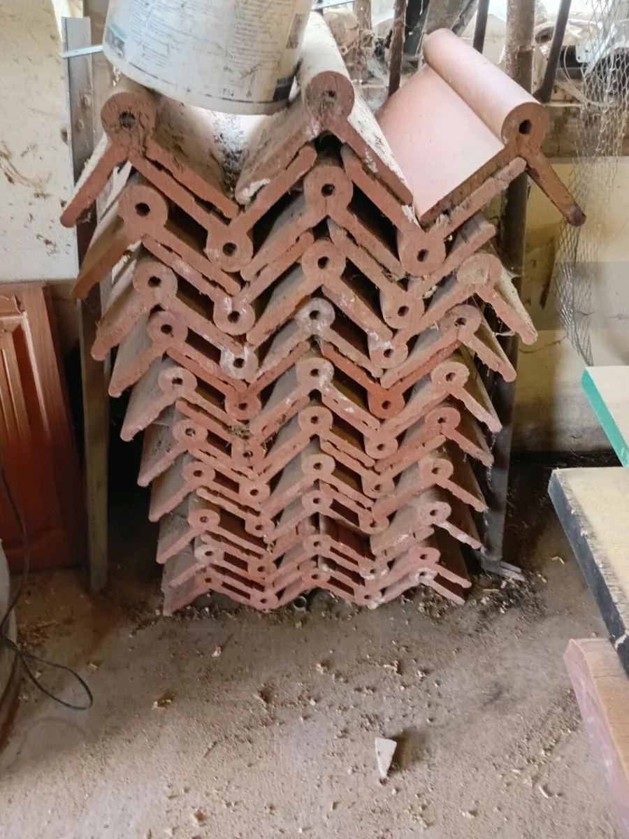 Clay Roll top ridge tiles - Image 1