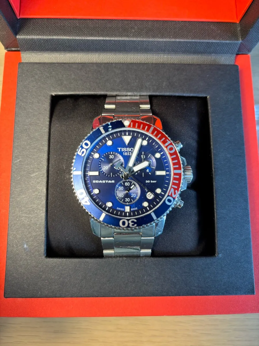 Tissot Seastar 1000 Chronograph Quartz Pepsi Bezel - Image 1