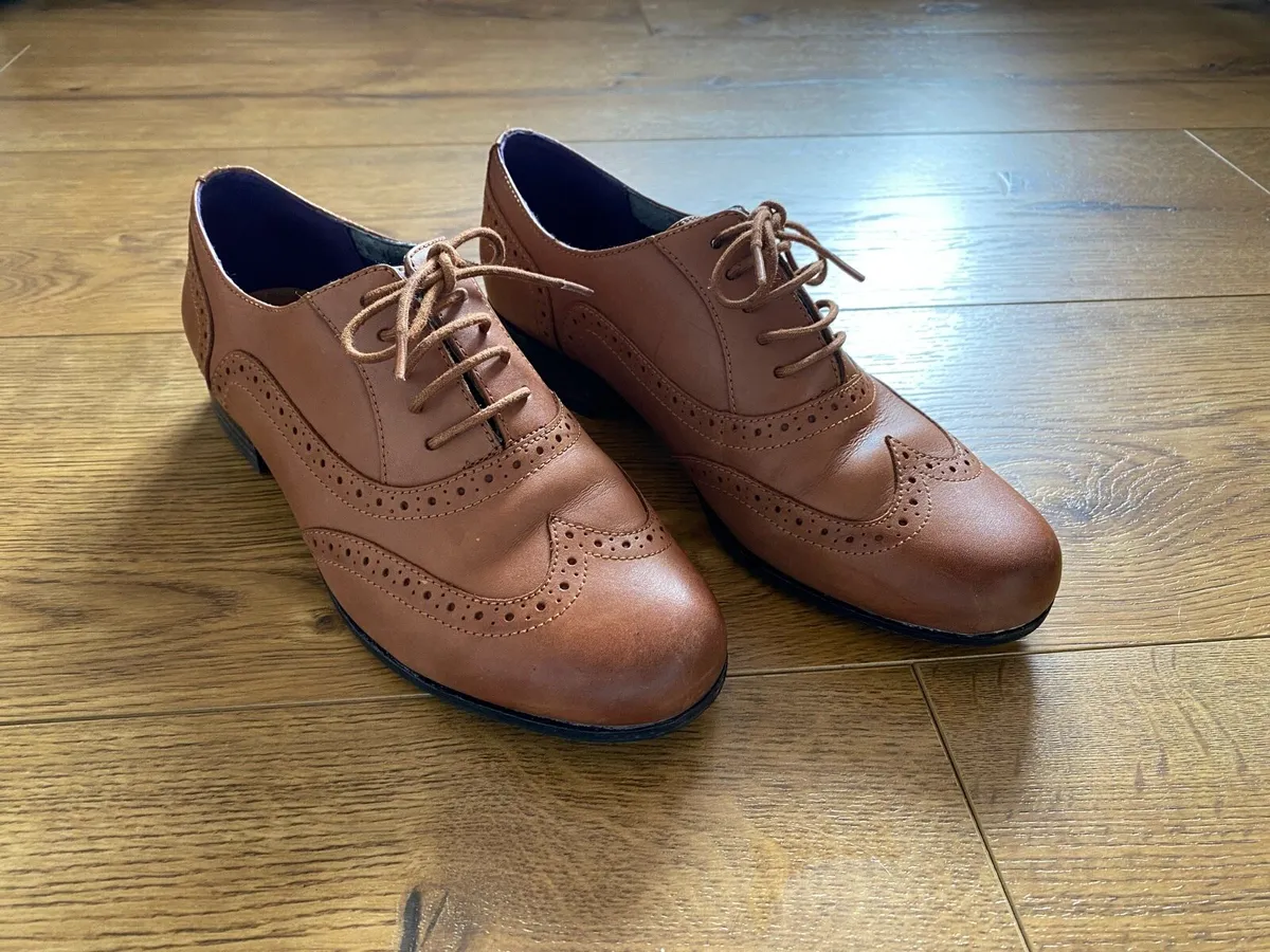 Brown Clarks Hamble Oak Leather Brogues - Image 1