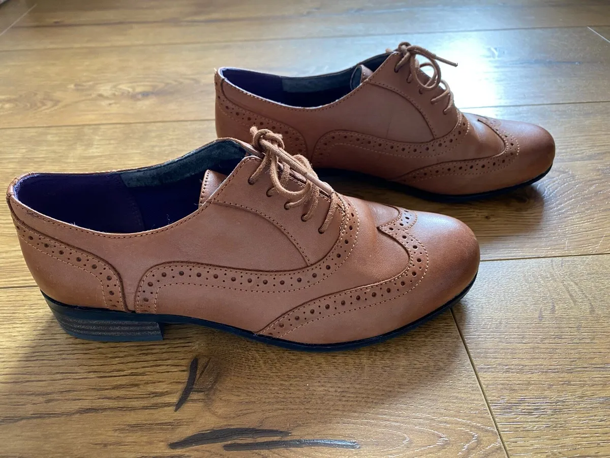 Brown Clarks Hamble Oak Leather Brogues - Image 3