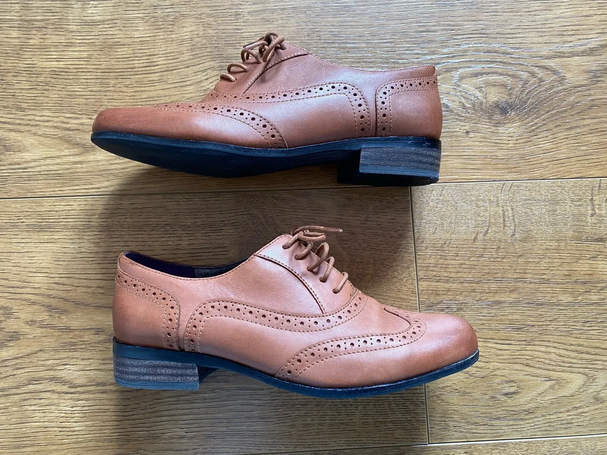 Brown Clarks Hamble Oak Leather Brogues - Image 4